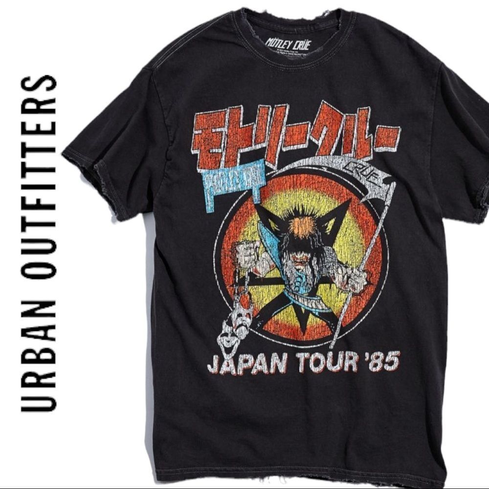 NEW Mötley Crüe Tour Urban Outfitters UO Vintage Wash Tee Shirt T-Shirt S M L